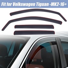 4PCS For VW TIGUAN MK2 5-DOOR 2016-ON SUV WIND RAIN SUN GUARD DEFLECTORS TINTED