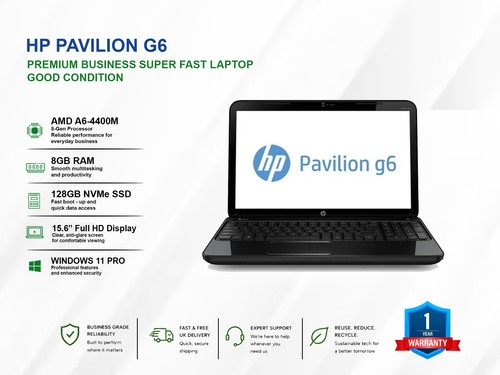Pavilion black laptop - hp, g6