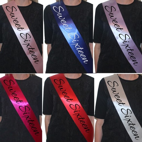 Sweet sixteen printed satin - sweet,