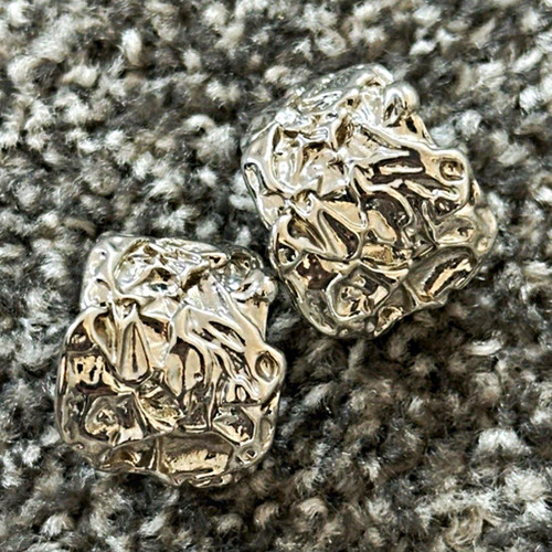 Silver tone textured - tone,