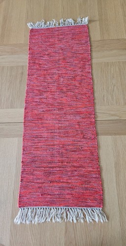 Swedish red wool table runner