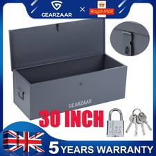 Tool Box W/ Lock Padlock Steel