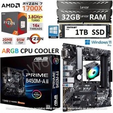 AMD Ryzen 7 1700X + 32GB RAM +