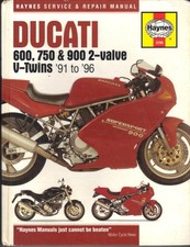 DUCATI SUPERSPORT,600SS,900SS,750SS,MONSTER M600,M900,HAYNES MANUAL 1991-1996