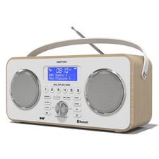 DAB+ FM Portable Radio Alarm Clock Bluetooth Azatom Muliplex D20 Oak