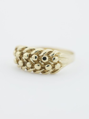 Gold keeper signet ring - gold, 9ct