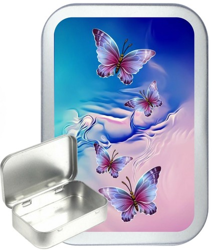 Butterfly dream silver hinged - silver,