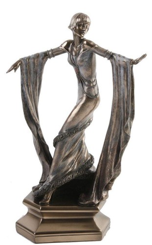 Art deco lady with - with, shawl