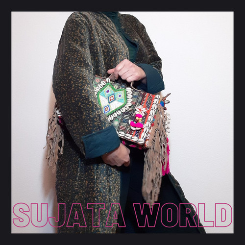 Handmade boho hippie bag with - boho,