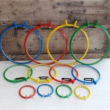 Nurge Embroidery Hoop Cross Stitch Metal Spring Tension Ring & Frame in 3 Sizes