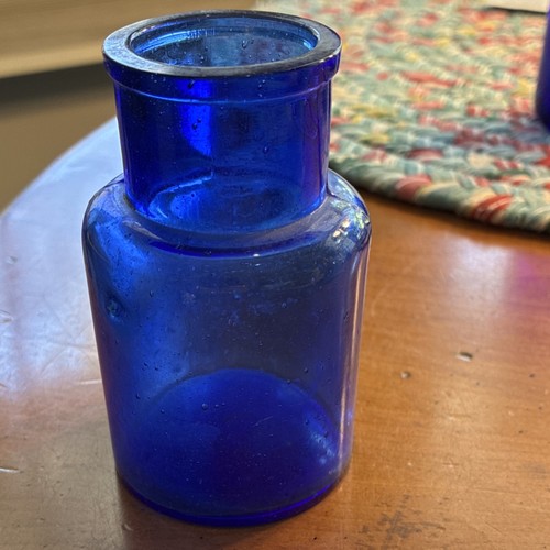 Antique cobalt blue glass - blue,
