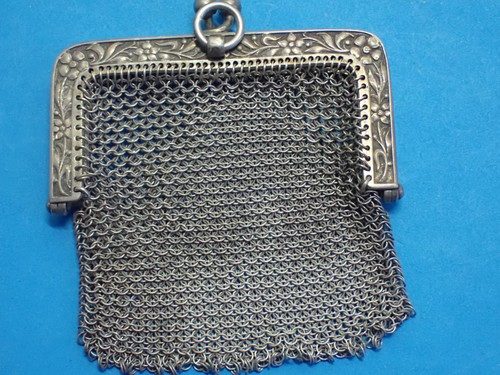 Antique silver chain mail - silver,