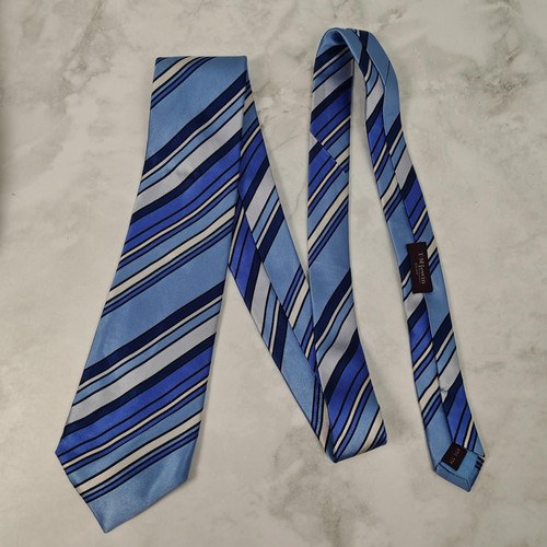 Lewin silk tie - lewin, blue