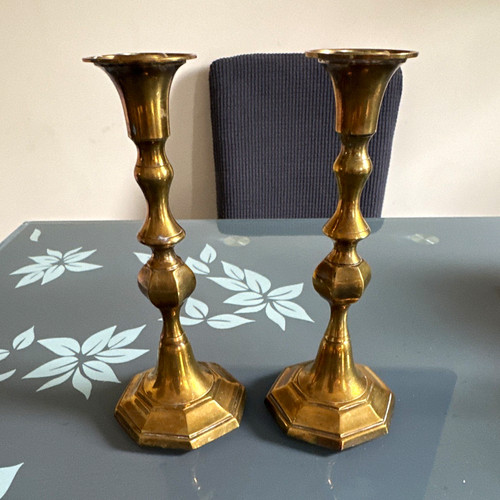Antique pair brass - antique,