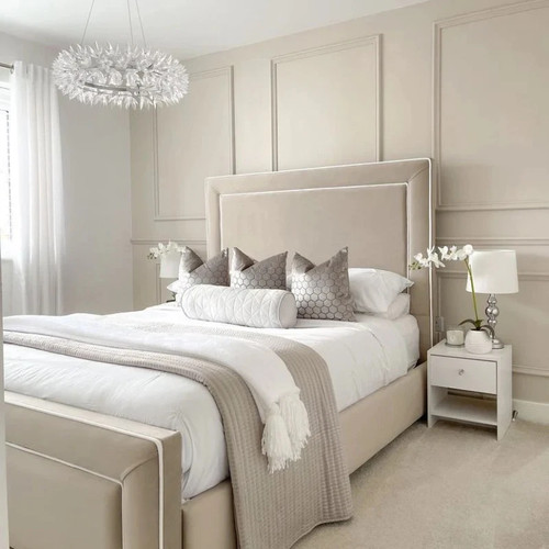Luxury pipping bed frame - bed,