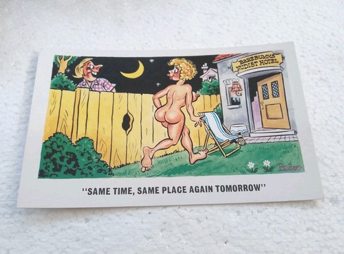 Saucy seaside postcard - seaside, vtg