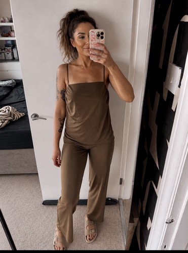 Zara brown silky - , wide