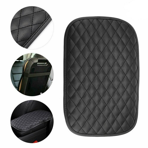 Black car armrest cushion - black,