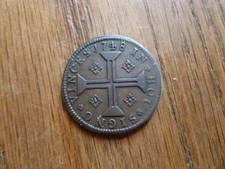 Portugal 1748 moidore coin weight in a nice grade.