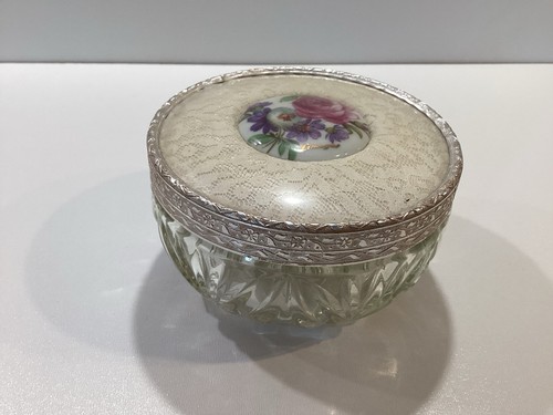Vintage cut glass - glass, dressing