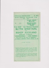 BLYTH SPARTANS v BISHOP AUCKLAND 1966 F.A. CUP 1st ROUND REPLAY GOOD CONDITION.