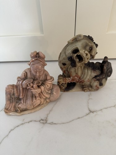 Soapstone carvings pc foo - x,