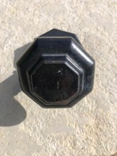 Cast iron front door pull.  Octagonal used smart door furniture. 