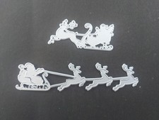 2× Santa And Reindeer Metal Die Cutters Set