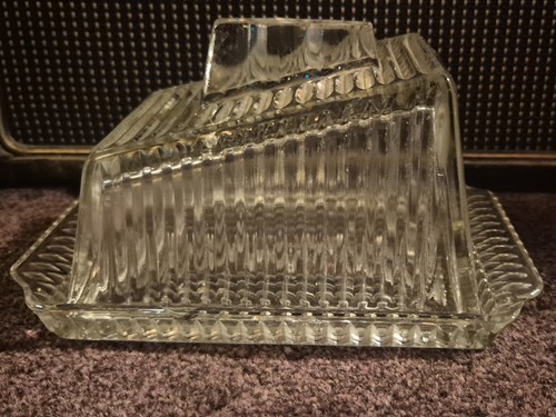 Vintage art deco clear glass - deco,