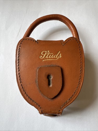 Vintage studs leather - leather, cufflink