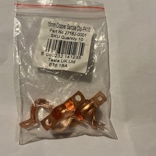 Copper Saddle Clips 15mm Copper Pipe Bracket Pipe Fixing Wall Clip Pack of 10