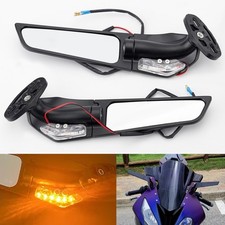 Rear View Mirrors With Turn Signal For Suzuki GSXR600 GSXR750 GSXR1000 GSX1000R