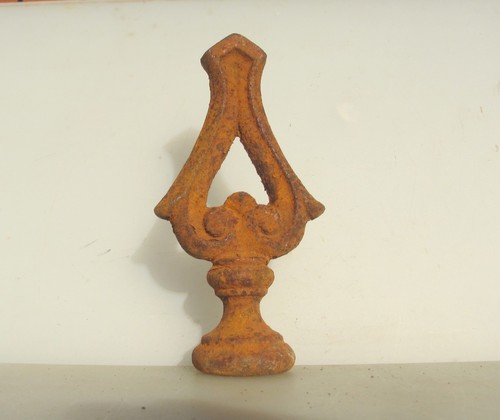 Antique iron finial fence - antique,