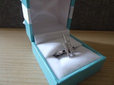 Diamonique QVC Open Bar Ring