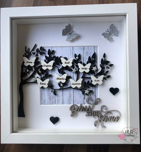 Personalised box frame - personalised,