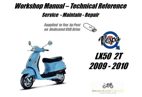 Vespa lx50 service repair - 2t,