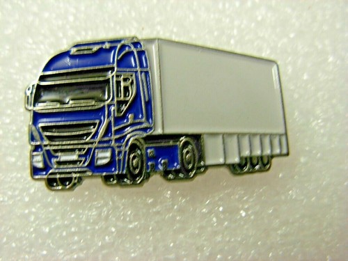 Blue hgv truck pin - blue,