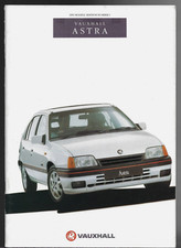 Vauxhall Astra Mk2 1990-91 UK Market Sales Brochure GTE 16v SX CD GL LX L Merit