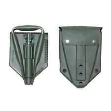 Genuine British Army Nato Issue Green Folding Spade Shovel in Case