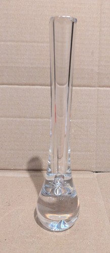 Vintage clear glass bud - bud, vase