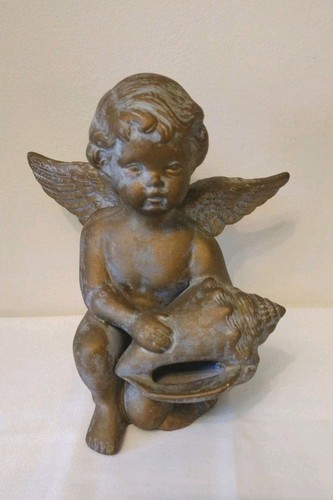Angel figurine ceramic - angel, shelf