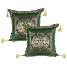 Indian Brocade Throw Pillow