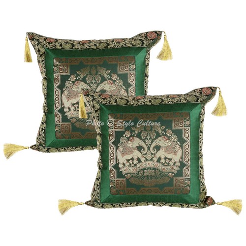 Indian brocade throw - throw, pillow