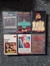 Slade Cassette Bundle X6 Glam Rock 70s Noddy Holder Rock Rare