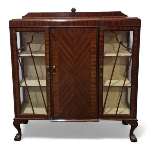 Mahogany display cabinet - mahogany,