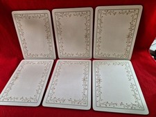 Set : 6 x Table Place Mats : Johnson Bros ETERNAL BEAU : 29 x 21.5cm Good Cond