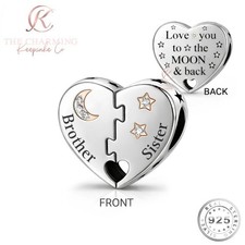 Brother & Sister Charm Genuine