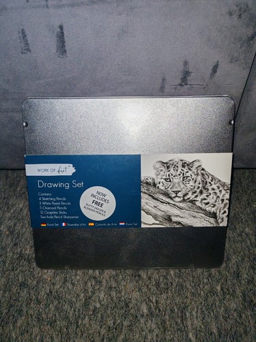 Artist drawing set tin - artist,