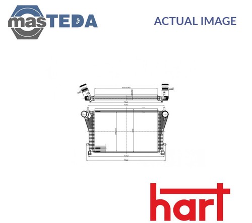 618 598 intercooler radiator - 598,