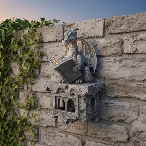 Solar dragon wall light - dragon,